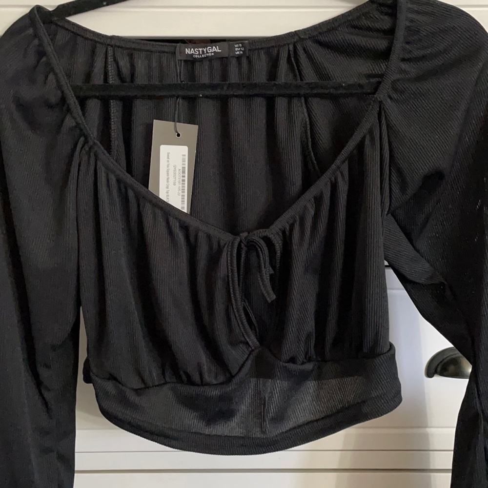 black nasty gal top